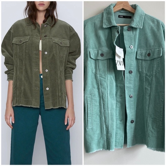 Zara Jackets & Blazers - Zara Corduroy Oversized Shirt